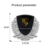 Porsche Metal Diamond Car Rear Sticker Trunk Emblem Badge Decal