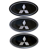 Mitsubishi Elliptical Metal Car Window Sticker Emblem Badge Decal