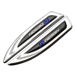 2pcs Volvo RDesign Logo Metal Car Side Fender Emblem Sticker Decal