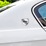 2pcs 39x39mm Jeep Shield Metal Car Window Sticker Emblem Badge Decal
