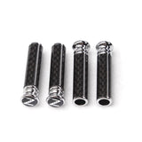 4pcs/set Nissan Nismo Logo Carbon Fiber Car Door Bolt Lock Pins Gate Lock Screws