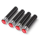 4pcs/set Jaguar Logo Carbon Fiber Car Door Bolt Lock Pins Gate Lock Screws