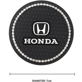 2PCS Honda Diamond Car Water Coaster Cup Mat