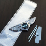 MINI Cooper Angle Wings Metal Car Front Center Sticker Grille Emblem