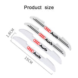 4pcs Audi Car Door Bumper Strip Anti-collision Protection Sticker