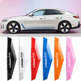 6pcs Infiniti TPU Car Door Anti-collision Protective Stickers Bumper Strip Decal