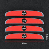 4pcs/set Jeep Car Door Mirror Side Anti Collision Sticker Bumper Strips