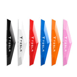 6pcs Tesla TPU Car Door Anti-collision Protective Stickers Bumper Strip Decal