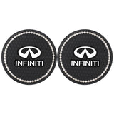 2PCS Infiniti Diamond Car Water Coaster Cup Mat