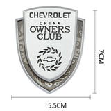 Chevrolet Metal Shield Car Rear Sticker Auto Window Emblem Badge Decal