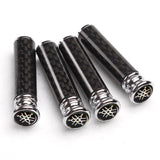 4pcs/set Yamaha Logo Carbon Fiber Car Door Bolt Lock Pins Gate Lock Screws