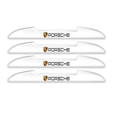 4pcs Porsche Car Door Bumper Strip Anti-collision Protection Sticker