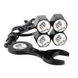 4pcs/set Buick Logo Car Air Valve Stem Cap Auto Tyre Valve Covers with Wrench