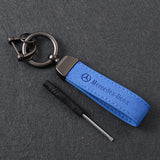 Mercedes Benz AMG Suede Metal Car Keyring Pendant
