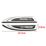 2pcs Mazda Metal Car Side Fender Emblem Sticker Decal