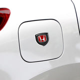 2pcs 39x39mm Honda Shield Metal Car Window Sticker Emblem Badge Decal