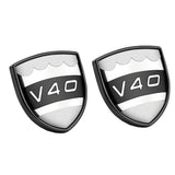 2pcs Volvo S40 S60 S80 S90 C30 V40 V60 V90 XC40 XC60 XC90 Metal Car Rear Sticker Decal Emblem Badge