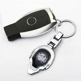 Mercedes Benz Apple Tree Skull Metal Car Keychain Key Holder