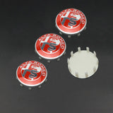4pcs/set 60mm Alfa Romeo Logo ABS Car Wheel Center Hub Cap