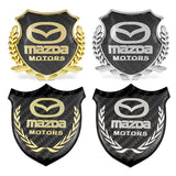 Mazda Metal Carbon Fiber Car Rear Sticker Shield Trunk Emblem Badge Decal