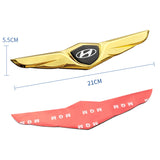 Hyundai Metal Wings Car Front Hood Sticker Emblem Badge Decal