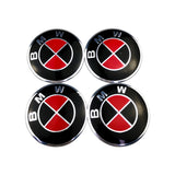4pcs 56mm BMW M Power Alpina AC Hamann Hartge Car Wheel Center Hub Cap Sticker Decal