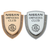 Nissan Metal Shield Car Rear Sticker Auto Window Emblem Badge Decal