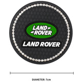 2PCS Land Rover Diamond Car Water Coaster Cup Mat