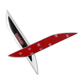 2pcs Volkswagen GTI Rline Logo Metal Car Sider Fender Sticker Emblem Badge