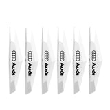 6pcs Audi Sline TPU Car Door Anti-collision Protective Stickers Bumper Strip Decal