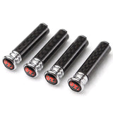 4pcs/set Volkswagen ABT GTI Rline Logo Carbon Fiber Car Door Bolt Lock Pins Gate Lock Screws