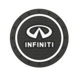 2pcs/set Infiniti PVC Car Water Coaster Cup Mat