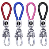 Lincoln Braided Rope Car Keychain Keyring Pendant