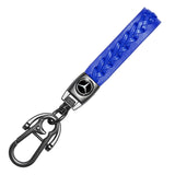 Mercedes Benz PU leather Braided Rope Car Keychain