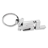Mercedes Benz Letter A B C E G R S GL ML SL Metal Car Keychain Key Ring Holder