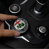 50mm Alfa Romeo Logo Allloy Car Central Control Multimedia Sticker Decal