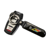 Cadillac Carbon Fiber Car Logo Keychain Keyring