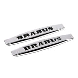 2pcs Mercedes Benz AMG Brabus Lorinser Elegance Avantgarde Logo Metal Car Fender Side Badge Decal Rear Emblem Sticker
