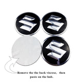 4pcs/set 56mm Suzuki Car Wheel Center Hub Sticker Decal