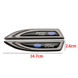2pcs Ford Mustang Logo Metal Car Side Fender Emblem Sticker Decal