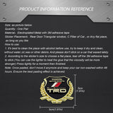 2PCS Toyota TRD Metal Car Rear Sticker Shield Trunk Emblem Badge Decal