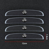 4pcs/set Infiniti Car Door Mirror Side Anti Collision Sticker Bumper Strips