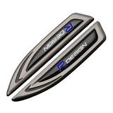 2pcs Volvo RDesign Logo Metal Car Side Fender Emblem Sticker Decal
