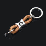 Mercedes Benz AMG Smart Apple Tree Logo Braided Rope Car Keychain Keyring