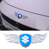 Suzuki Logo Metal Wings Car Front Hood Bonnet Center Sticker Emblem