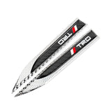 2pcs Toyota TRD Logo Metal Car Side Fender Emblem Stickers