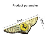 Ferrari Angle Wings Metal Car Front Center Sticker Grille Emblem