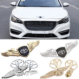 Toyota TRD Angle Wings Metal Car Front Hood Bonnet Sticker Emblem Badge