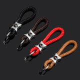 Audi Logo Braided Rope Car Keychain Keyring