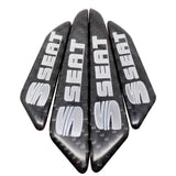 4pcs/set SEAT Carbon Fiber Car Door Anti-Scratch Sticker Door Side Protection Bumper Strips